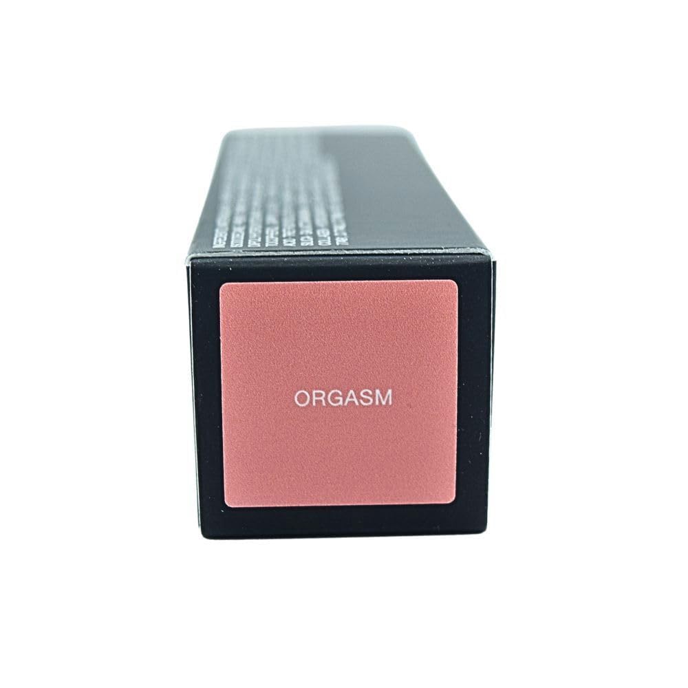 NARS Afterglow Liquid Blush Orgasm blend on cheek demonstrates buildable glow and seamless texture.