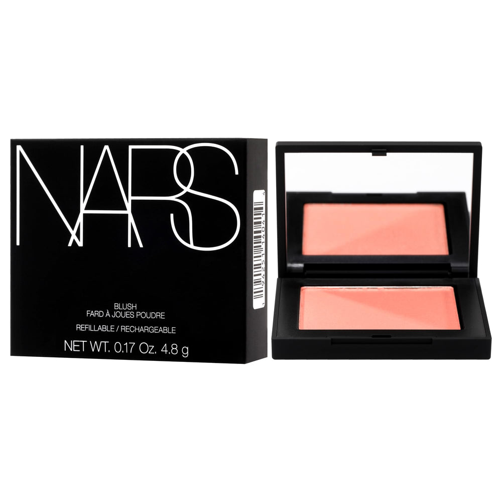 NARS Deep Throat application brush overlay demonstrates sheer, buildable color