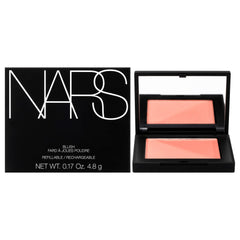 NARS Deep Throat blush compact close-up shows silky powder for natural glow