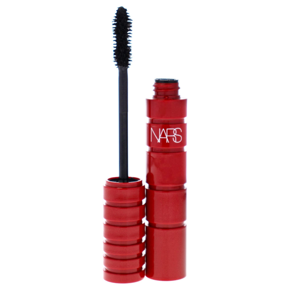 NARS Climax Mascara wand closeup shows flexible bristles for buildable volume