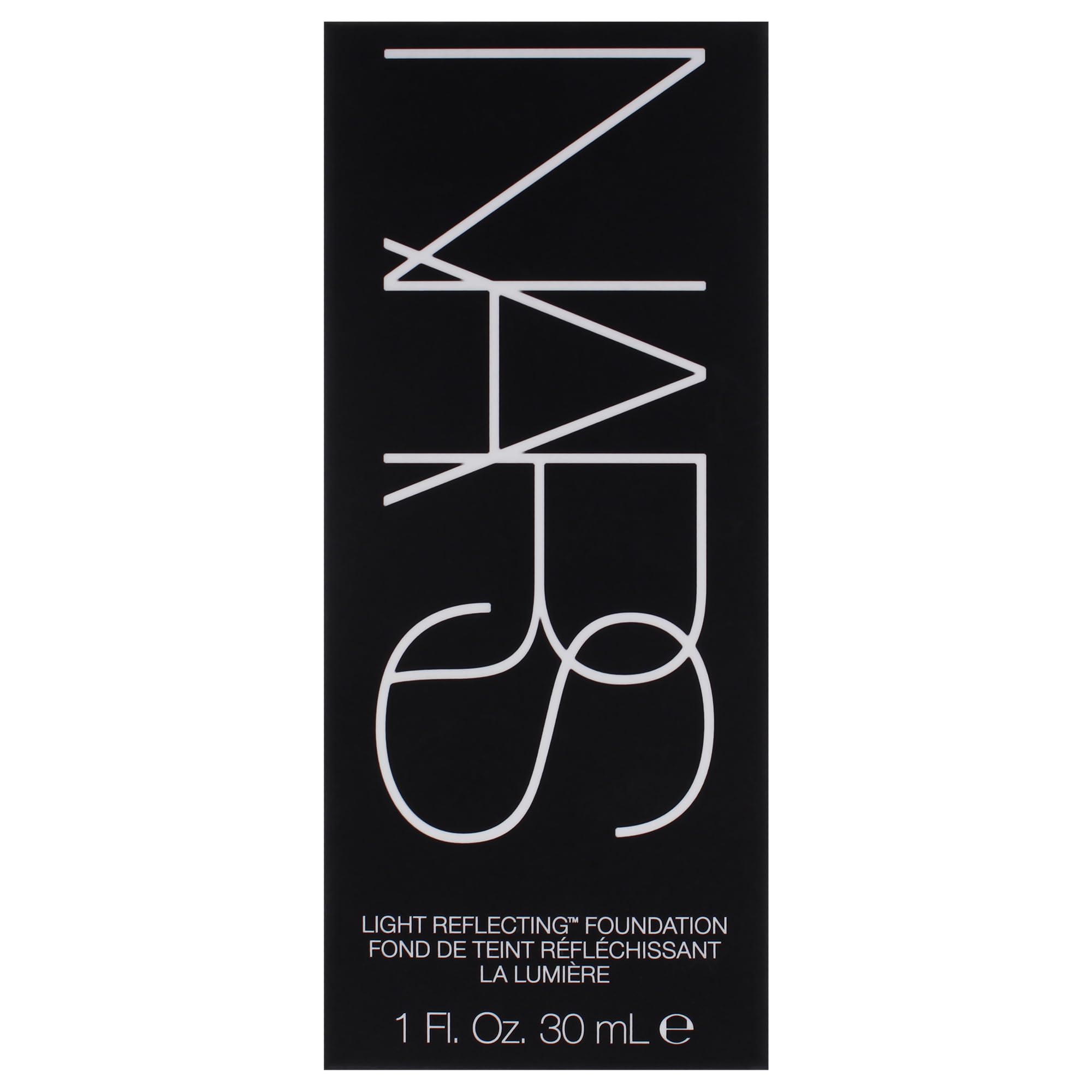 Packaging close-up of NARS Light Reflecting Foundation M2 Santa Fe outer packaging