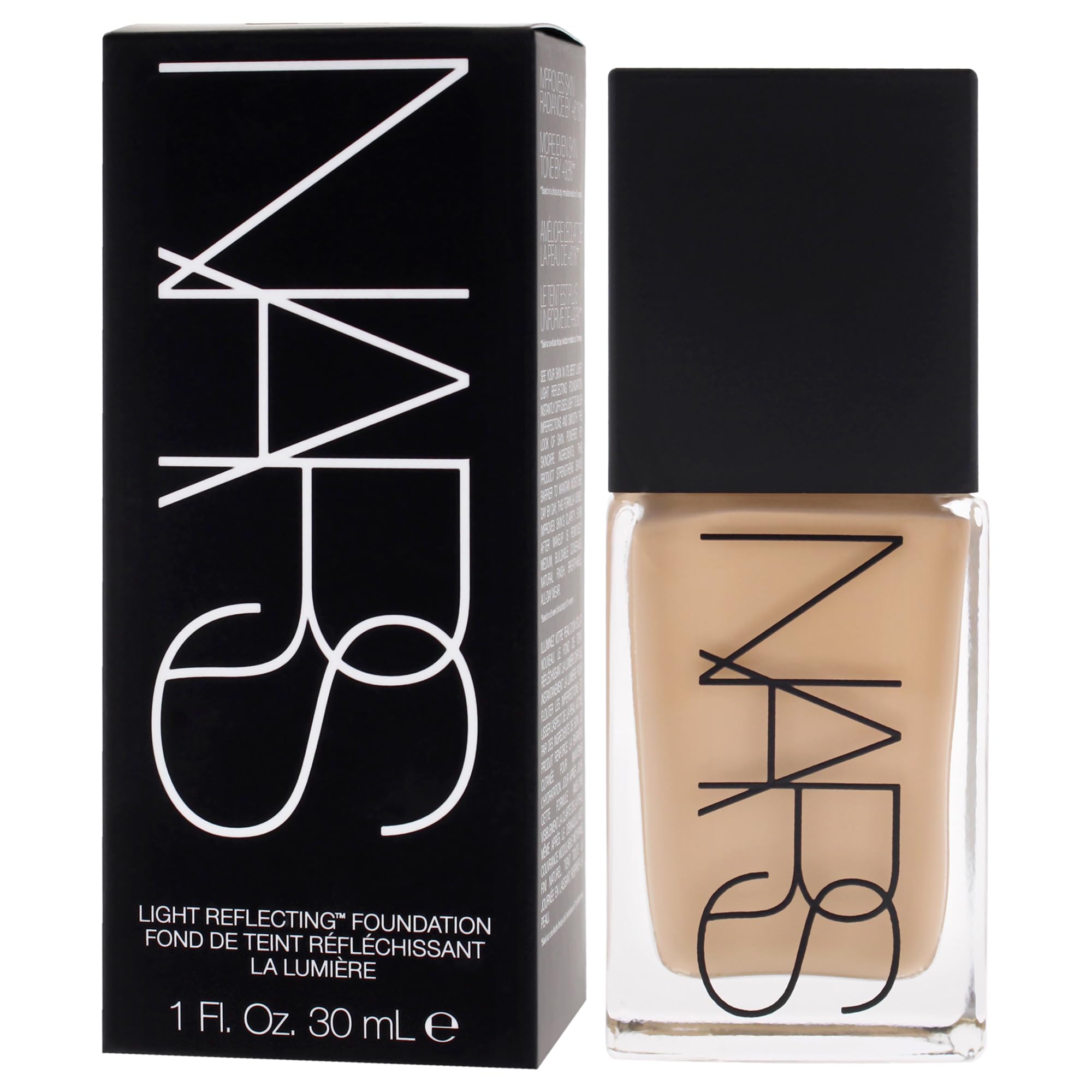 Close-up of NARS Light Reflecting Foundation M2 Santa Fe soft-focus finish on skin