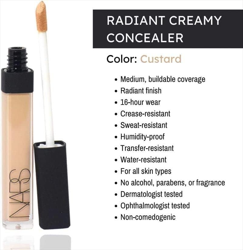 NARS Radiant Creamy Concealer Custard under-eye focus showcases brightening effect