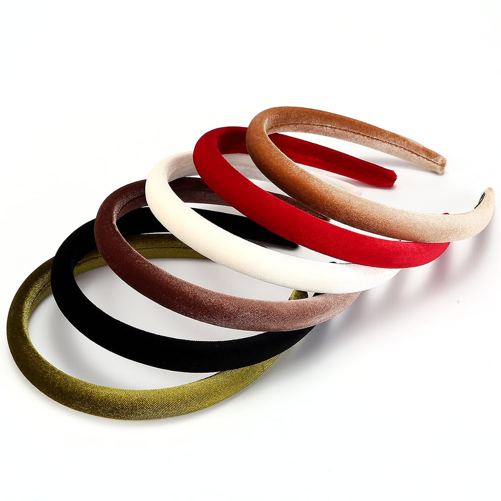NARUNING velvet headbands daily-use set supports quick hair styling.