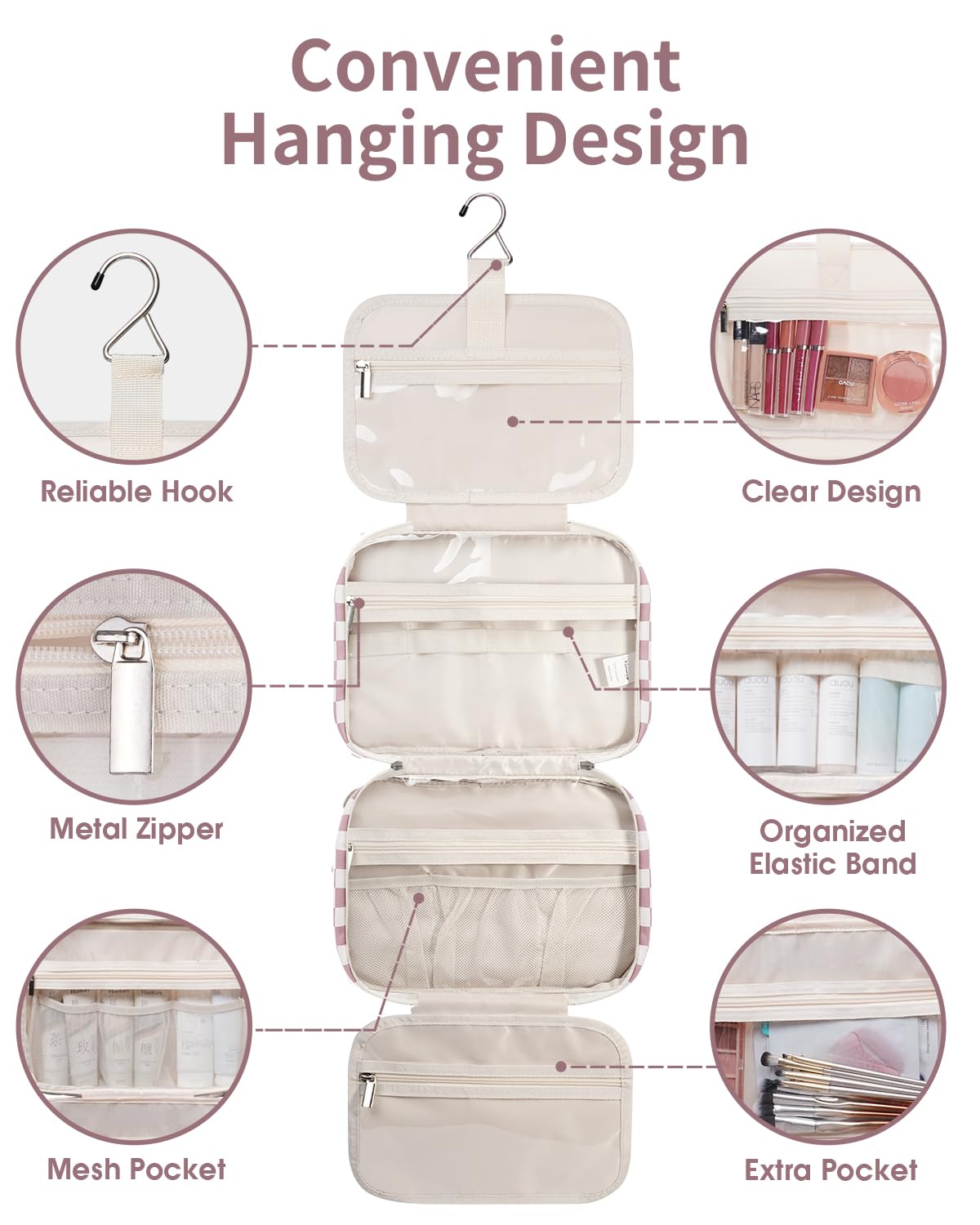 Narwey bag weighs about 16 ounces for a lightweight travel companion.