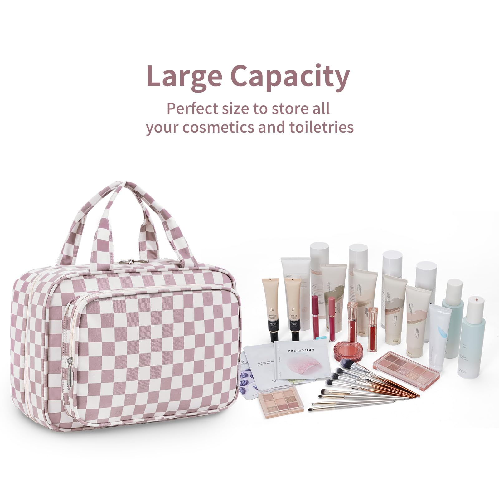 Narwey bag water-resistant fabric protects contents inside and out during travel.
