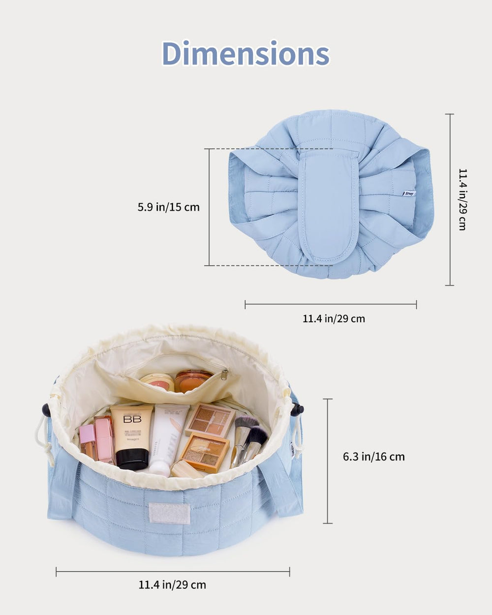 Narwey barrel-puffer stitching detail highlights quality construction and staying power
