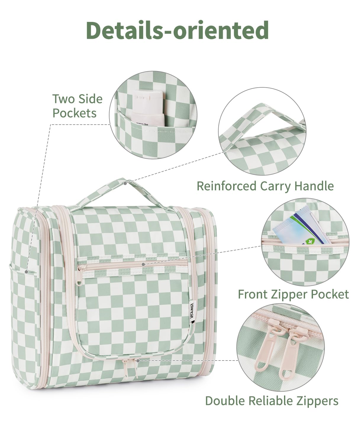 Narwey water-resistant fabric protects gear from spills while traveling