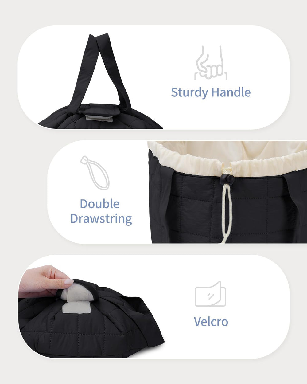 Narwey gift-ready travel pouch in black patent appeals as a stylish women's accessory.