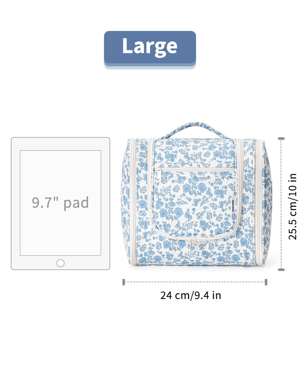 Narwey bag stands on its own for easy use