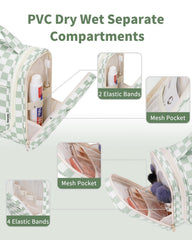 Narwey hanging hook enables hands-free use in bathrooms or hotel rooms