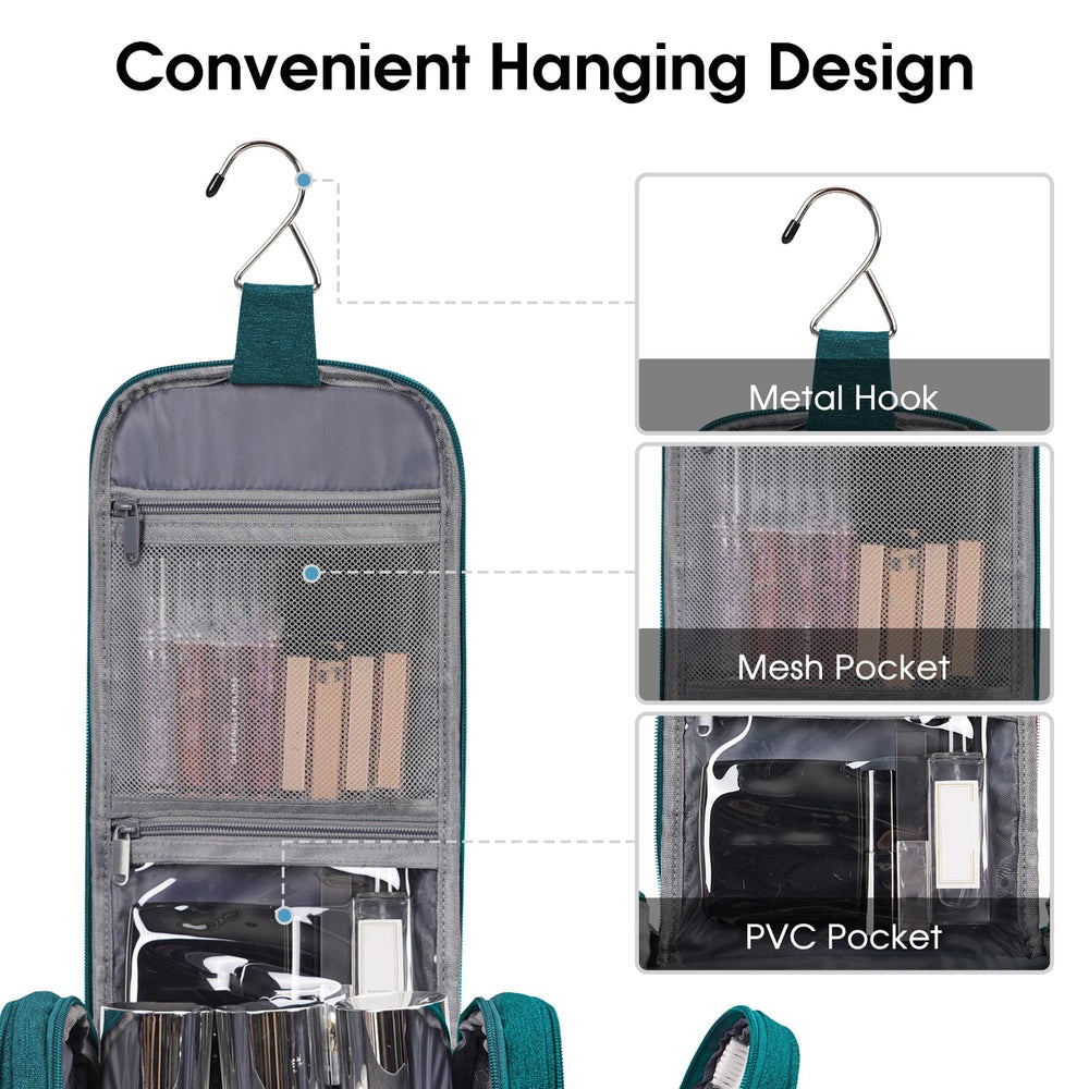 Narwey teal interior organizer highlights mesh pockets and elastic bands for tools.