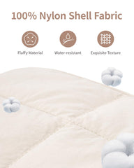 Narwey Puffy Makeup Bag beige open compartment for easy access to cosmetics