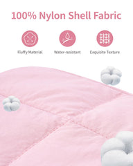 Narwey Puffy makeup bag open compartment keeps cosmetics organized.