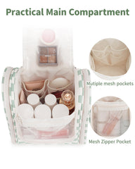Narwey material closeup highlights water-resistant fabric protecting gear during travel.