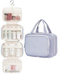 Narwey striped bag folded compact for easy packing in carry-ons