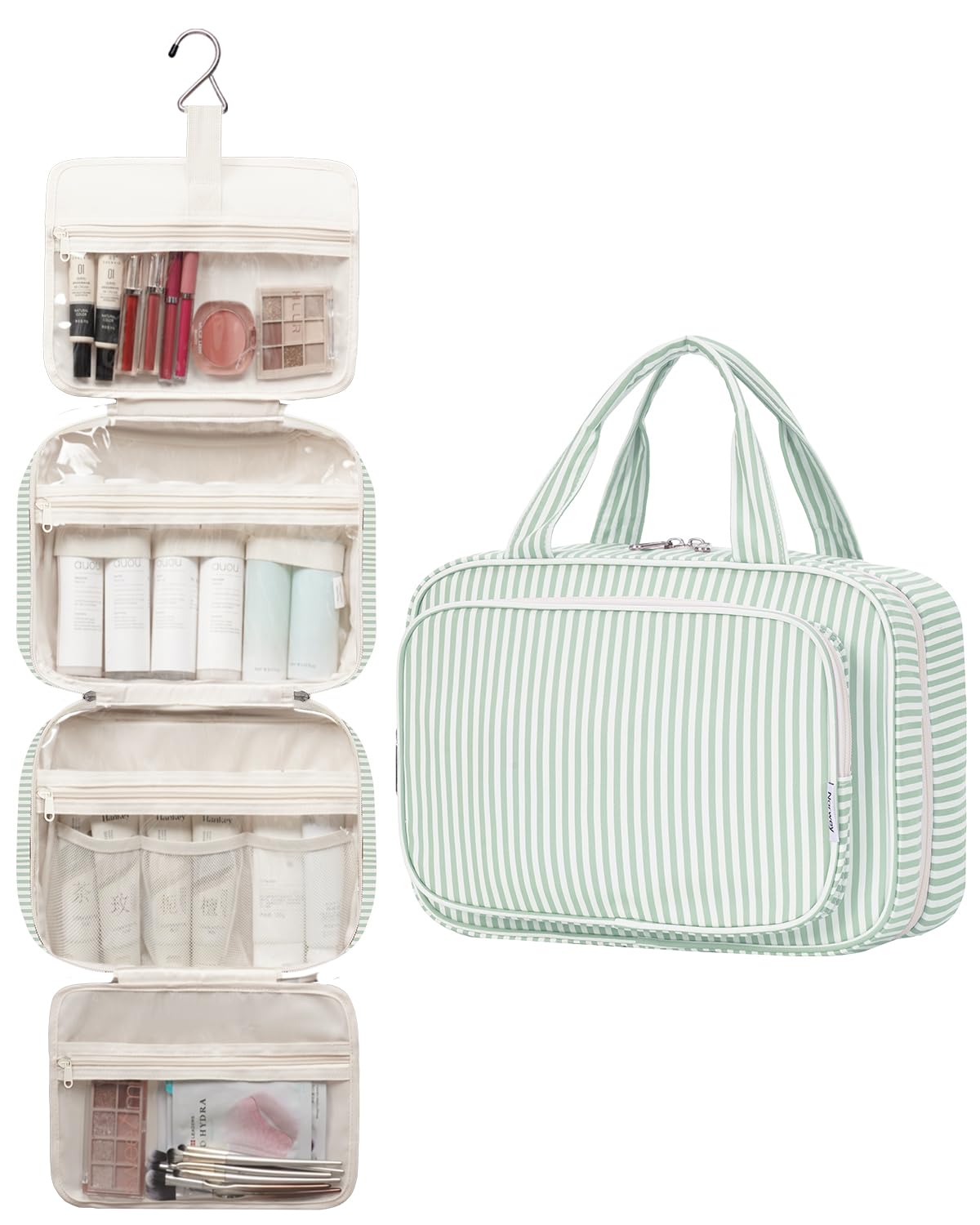 Narwey large-mint-green material close-up highlighting padded fabric and soft lining