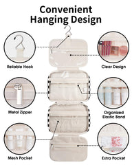Narwey toiletry bag close-up fabric shows durable water-resistant material.
