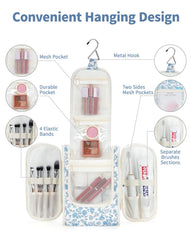 Narwey large main compartment fits travel-sized shampoo and lotion with organized accessibility.