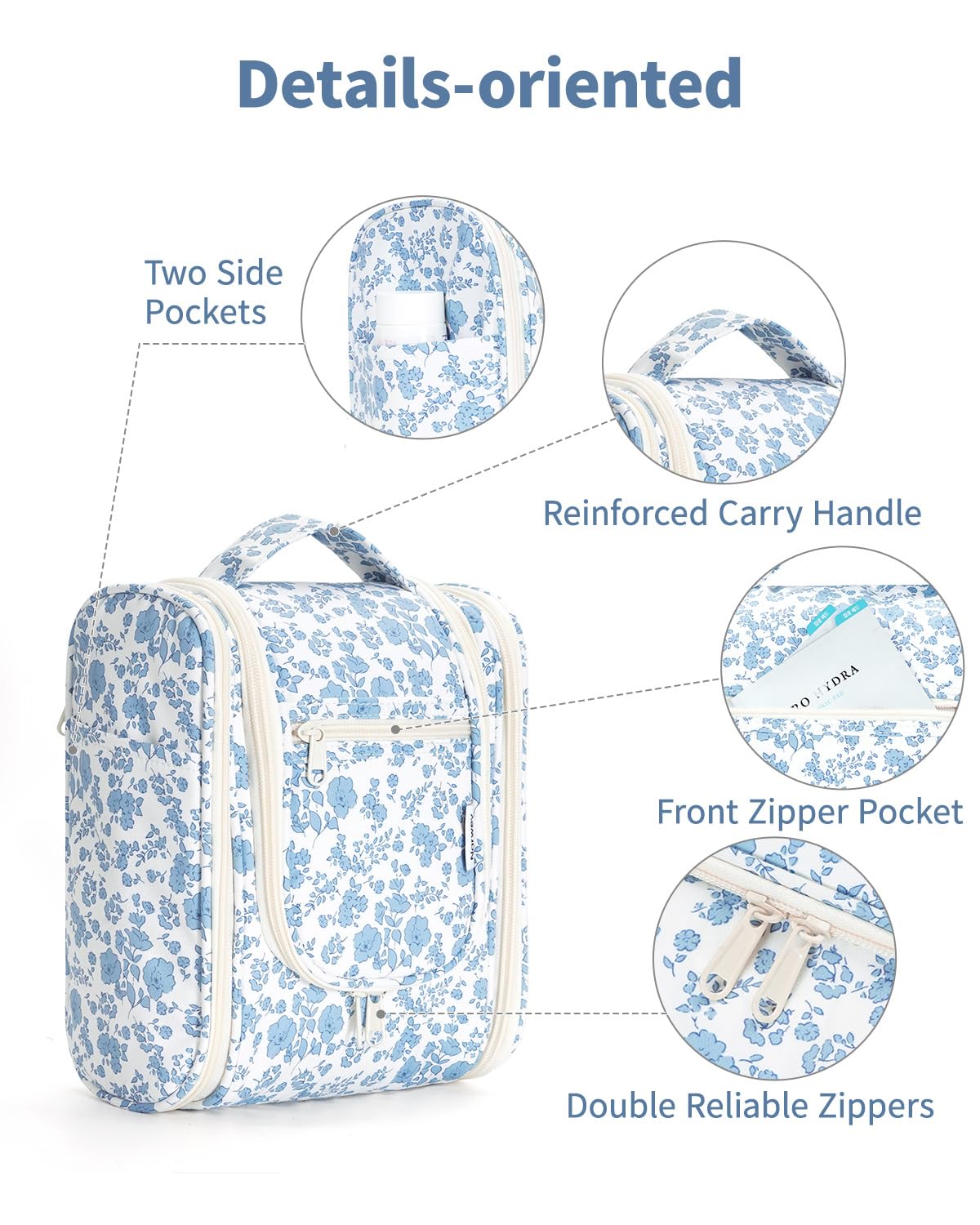 Narwey water-resistant fabric guards against spills during travel and gym sessions.