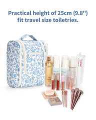 Narwey zippered pockets protect cosmetics and keep items secure on the go.
