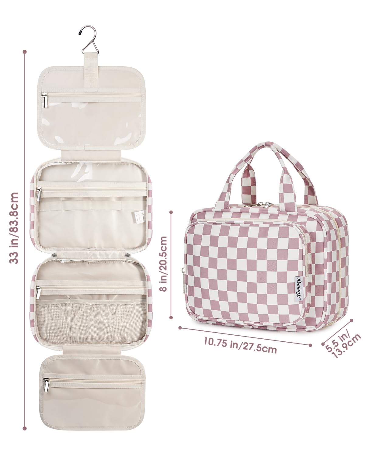 Narwey zipper details for smooth access during busy travel days.