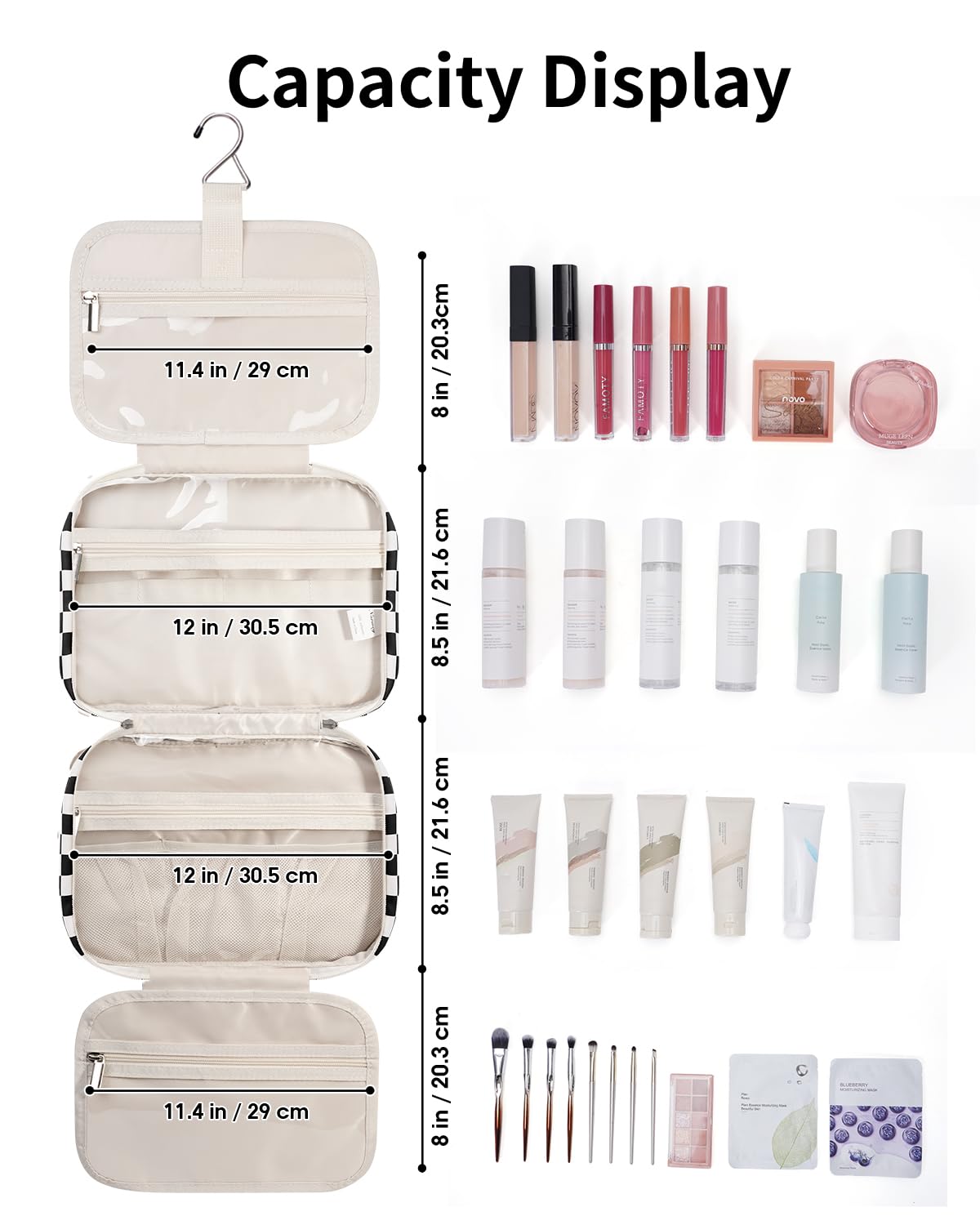 Narwey travel toiletry bag exterior material is durable and water-resistant for travel conditions