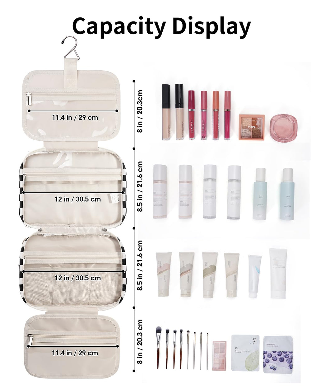 Narwey travel toiletry bag exterior material is durable and water-resistant for travel conditions