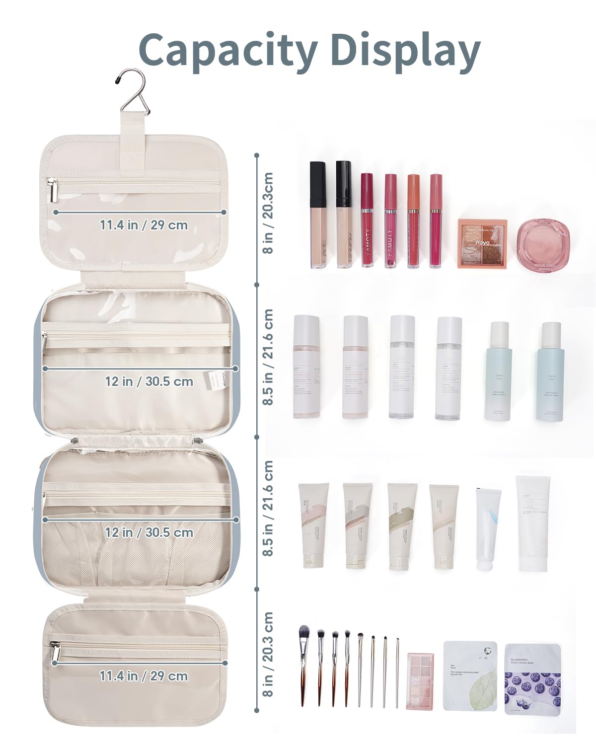 Narwey bag features water-resistant inside and outside for spills.