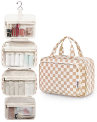 Narwey travel toiletry bag large durable fabric withstands frequent travel.