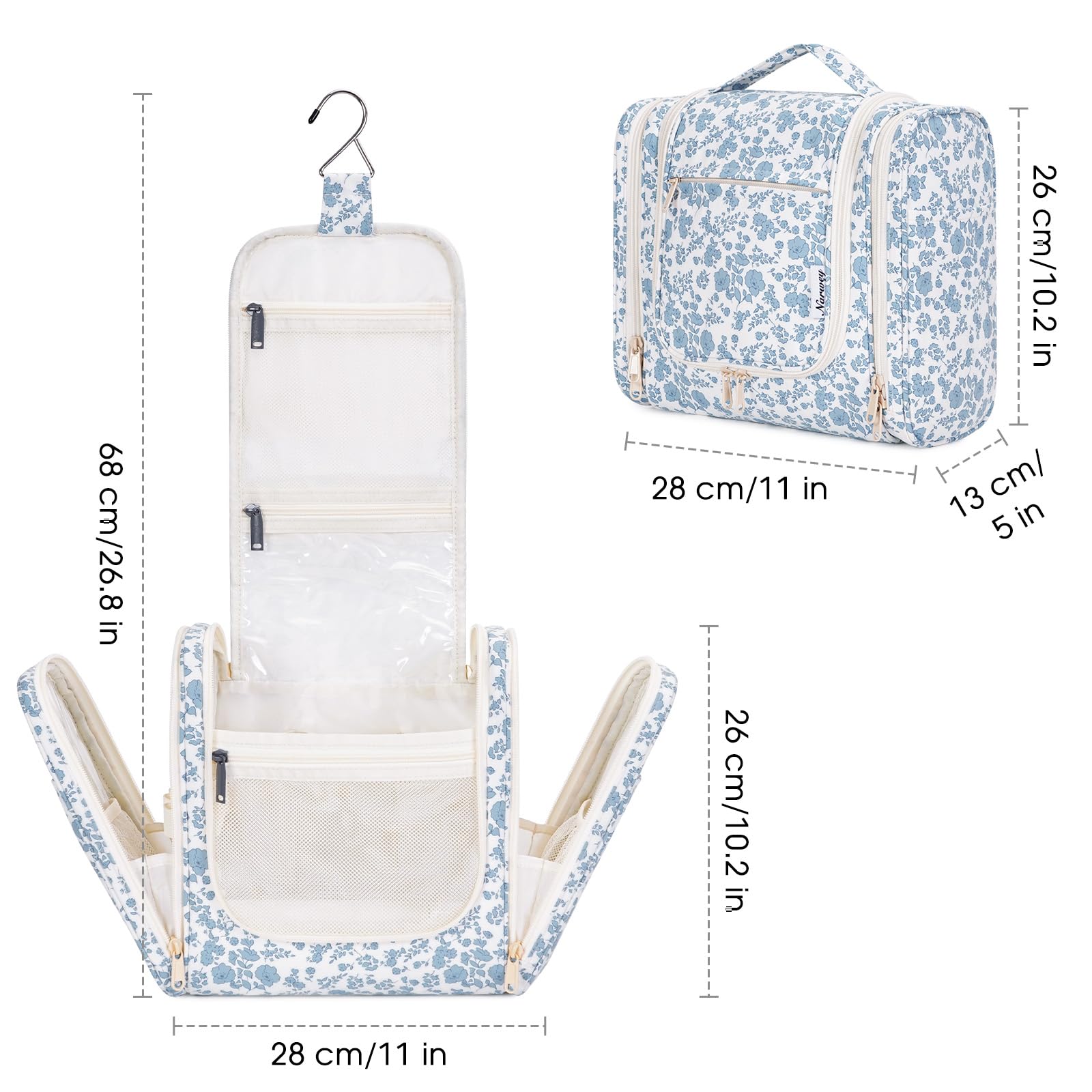 Narwey water-resistant fabric protects contents from spills during travel