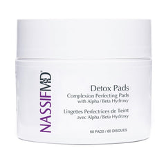 NassifMD Exfoliating Detox Pads packaging – premium cleanse for a refreshed complexion.