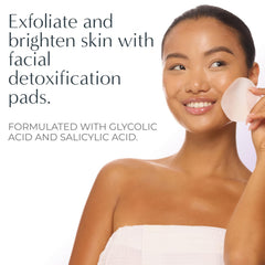 NassifMD Exfoliating Detox Pad texture detail – visible micro-exfoliants for gentle resurfacing.