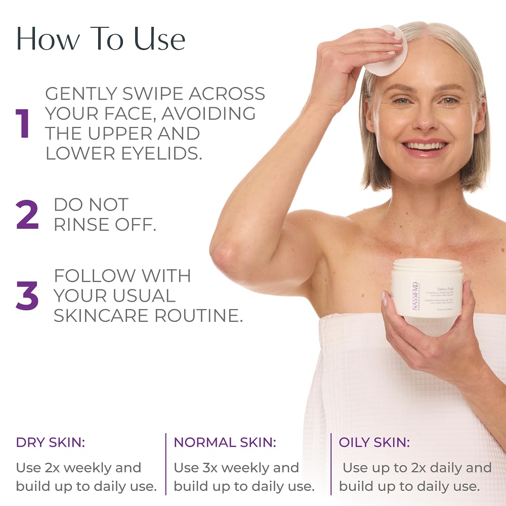 Dispensing bottle suggests simple daily use as part of skincare routine
