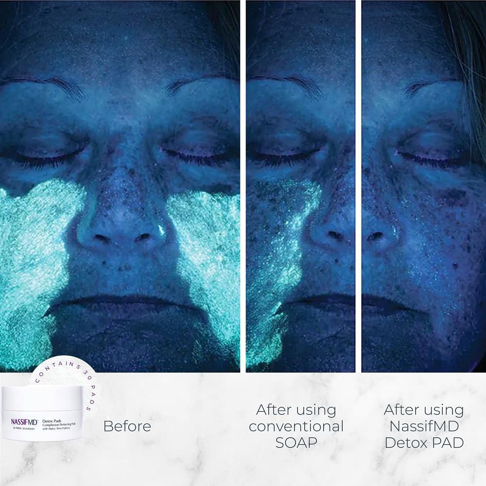 Wipes close-up reveals textured pads for deep cleansing and gentle exfoliation