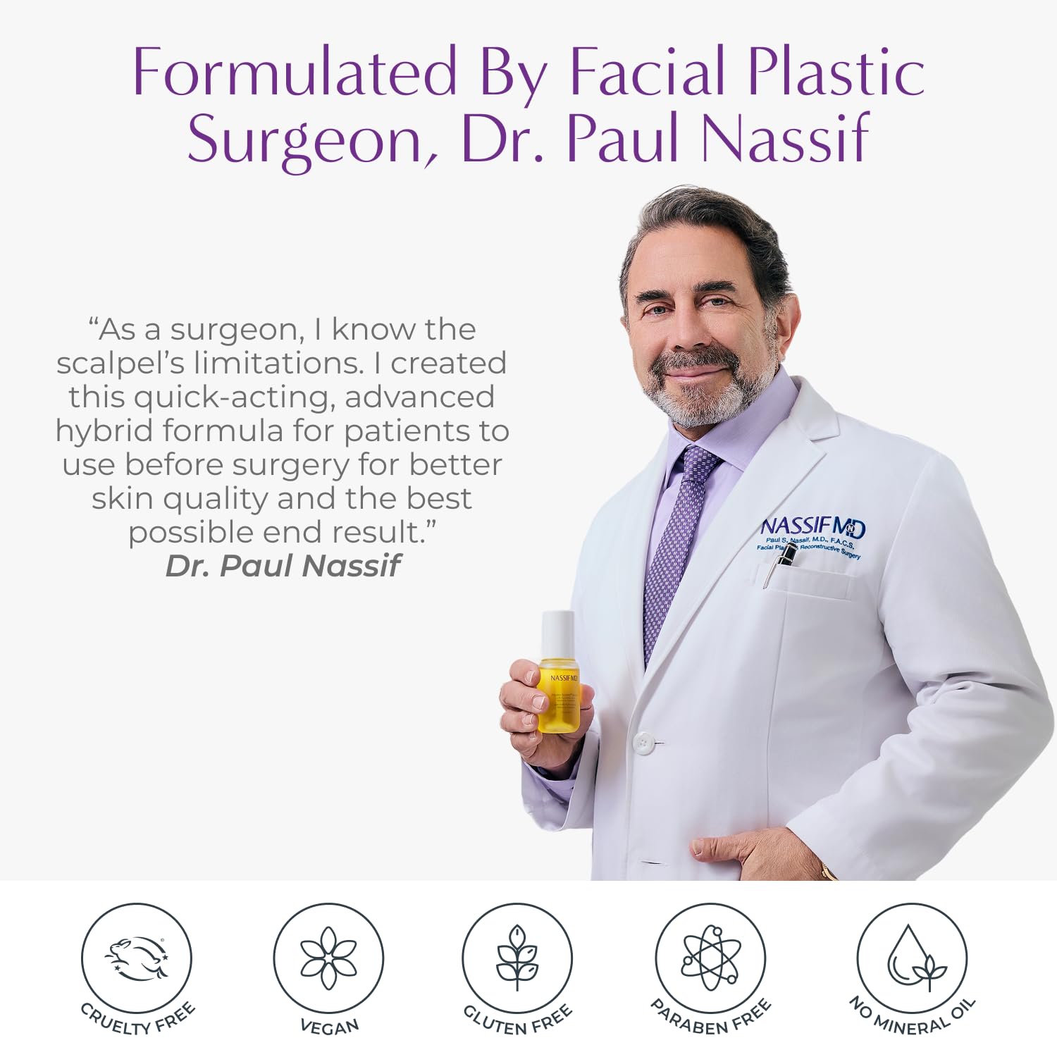 NassifMD Hydro-Screen Serum hyaluronic acid boost emphasizing deep hydration.