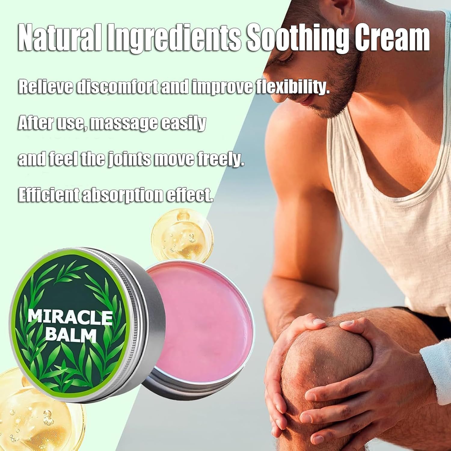 Nasteck Balm areas use back neck shows suitable multi-area application.
