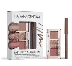 Natasha Denona Baby I Need A Nude Kit palette trio swatches for versatile day-to-night nude looks.