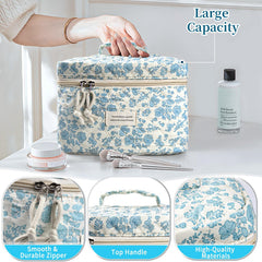NATINSA coquette floral quilted organizer shows stylish storage on the go