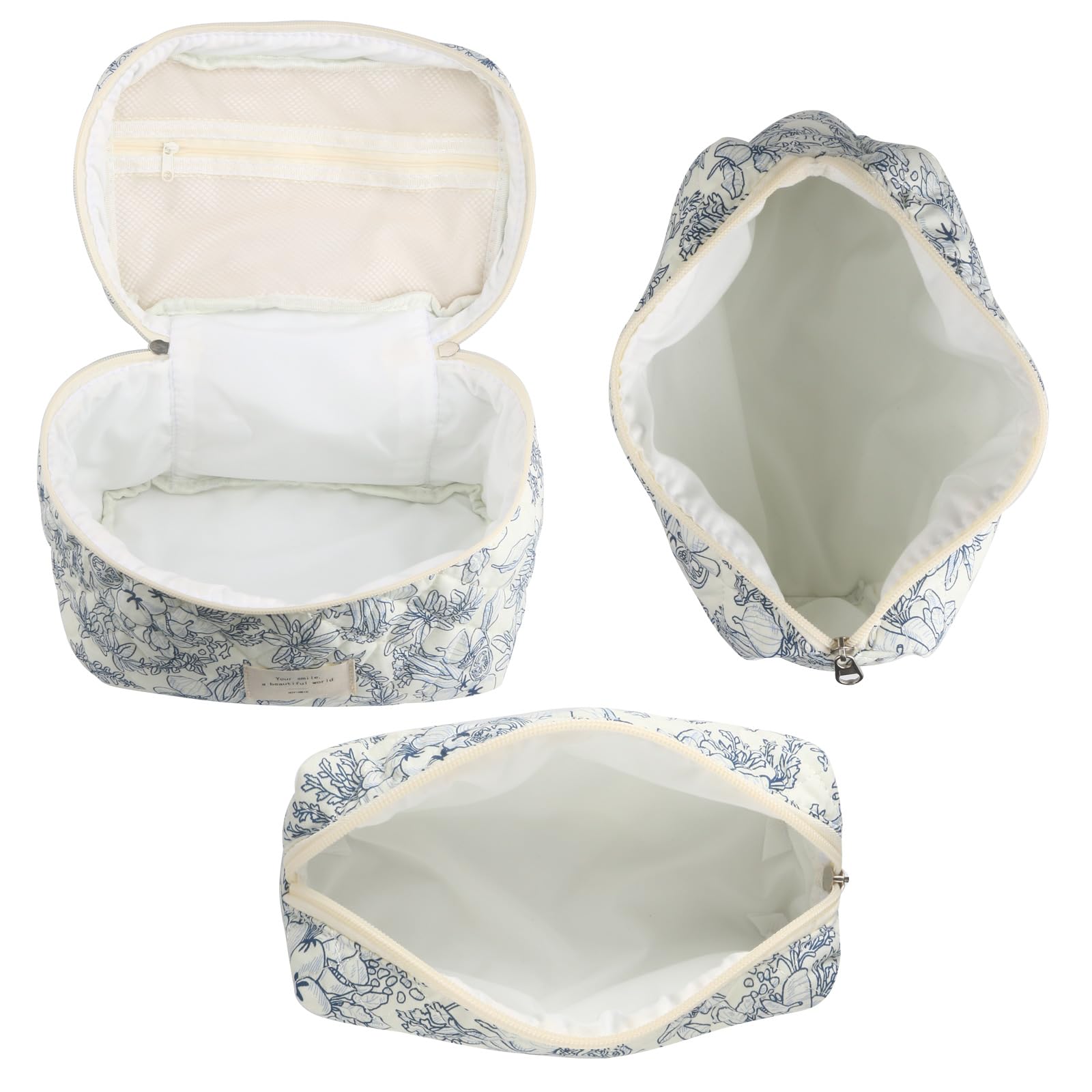 NATINSA gift-ready makeup bag 2pc set ideal for birthdays or holidays.