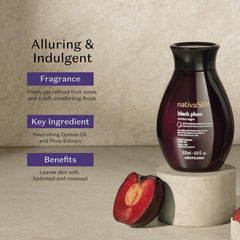 NATIVA SPA Black Plum Body Oil absorbed for velvety skin