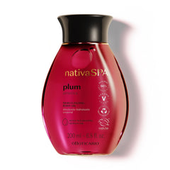 NATIVA SPA Plum Body Oil bottle highlights rich plum glow and hydration