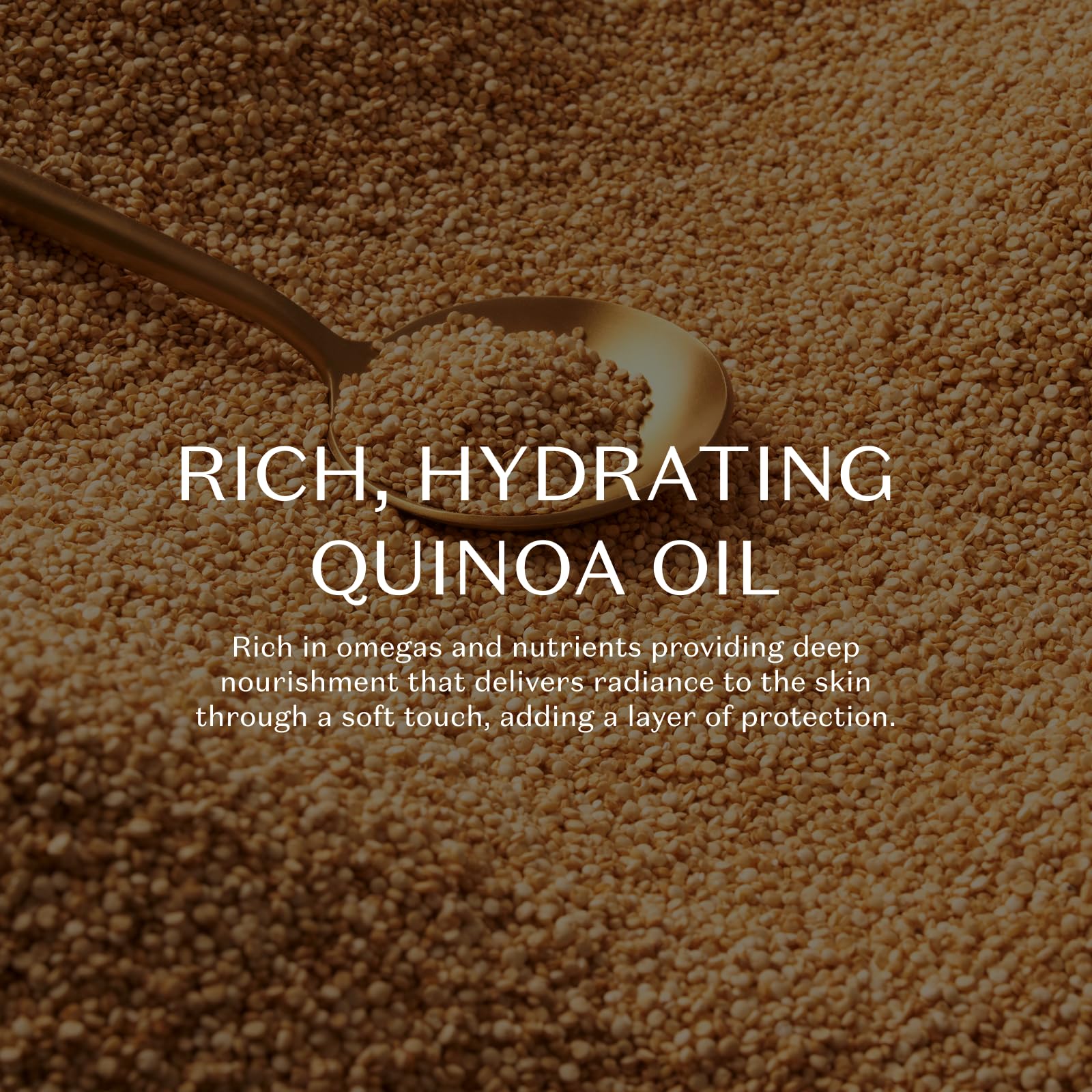 Lightweight velvet texture of Nativa Spa Quinoa Body Oil on skin