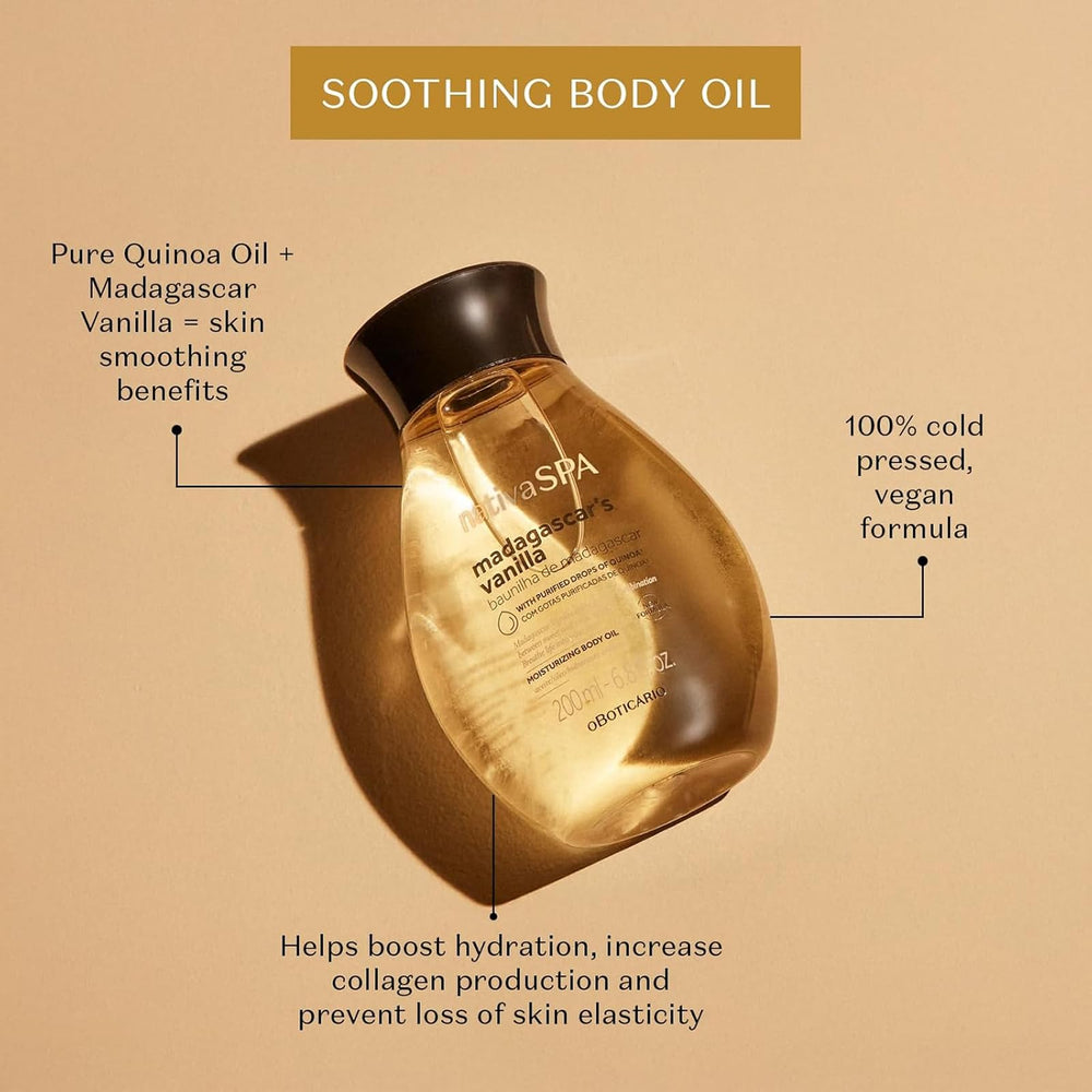 Nativa Spa quinoa oil drops closeup highlighting nourishing antioxidants for healthy skin.