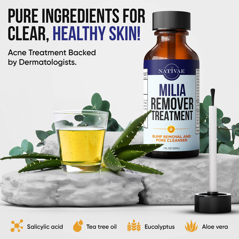 Nativae Milia Remover face application shows easy daily use.