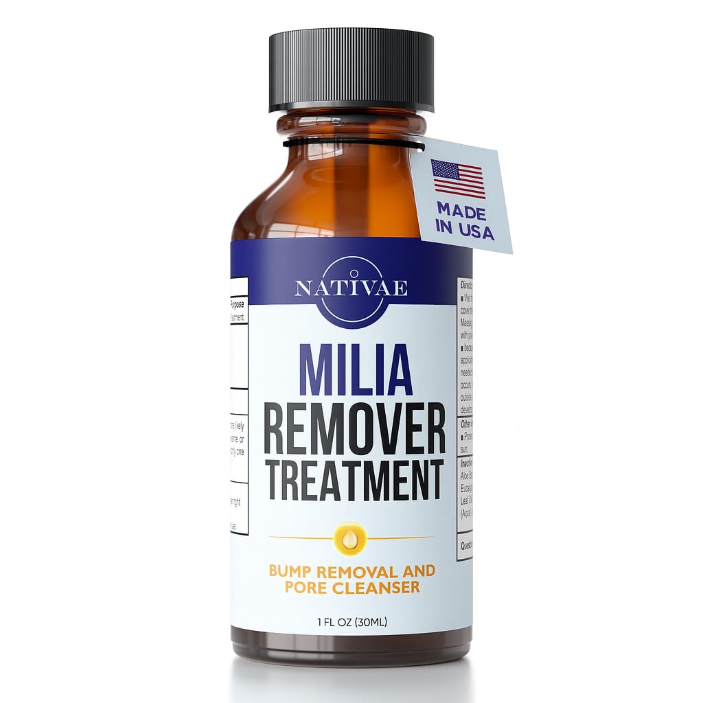 Nativae Milia Remover under-eye application targets milia for gentle cleansing.
