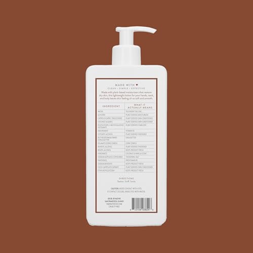 Native Body Lotion coconut-vanilla scent close-up highlights tropical fragrance.