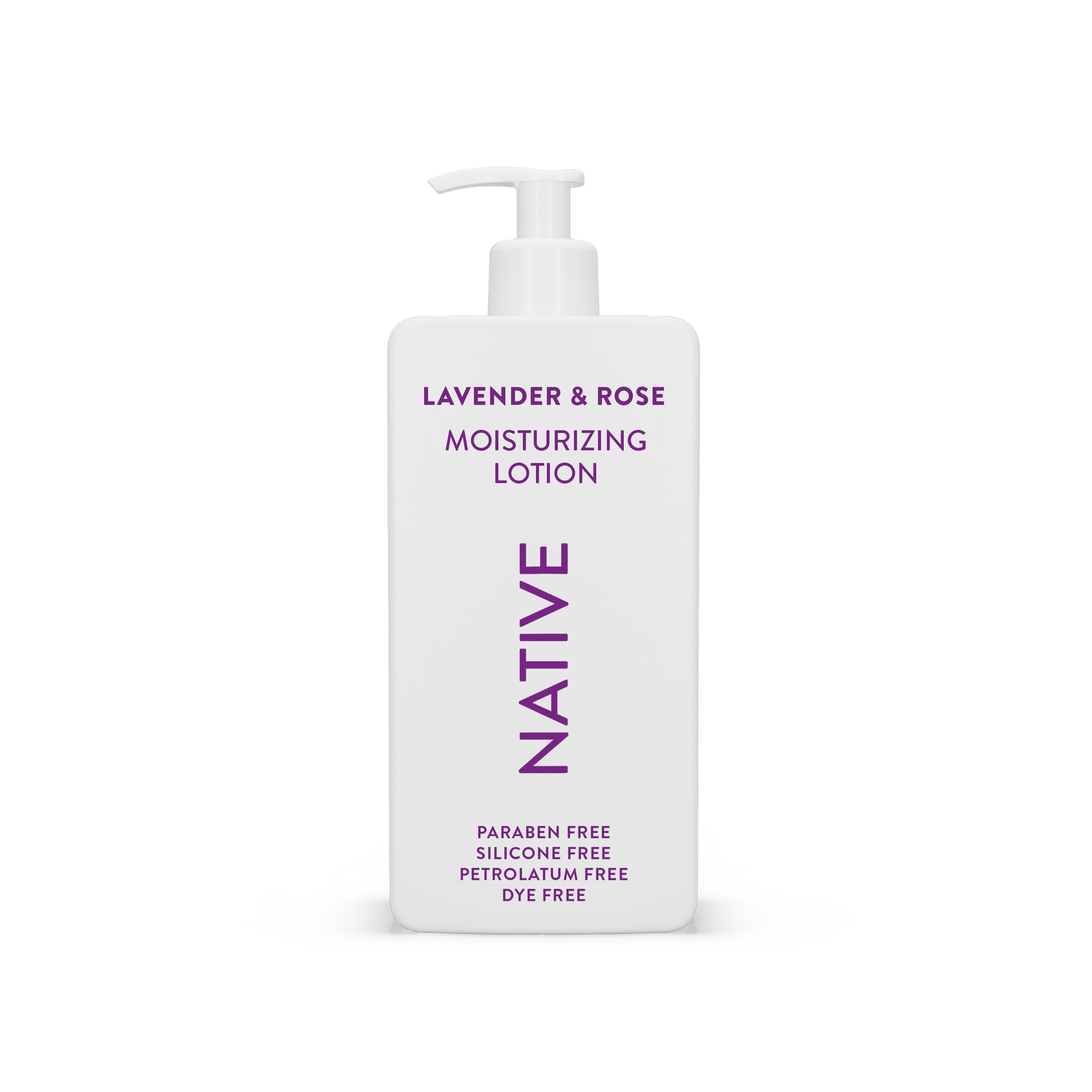 Native Body Lotion lavender rose swatch showing rich moisture for daily softness.