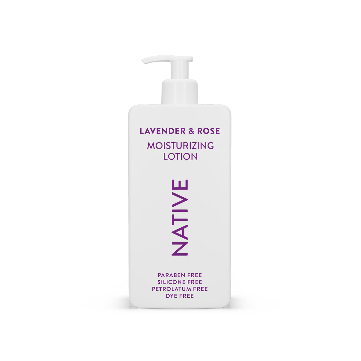Native Body Lotion lavender rose swatch showing rich moisture for daily softness.