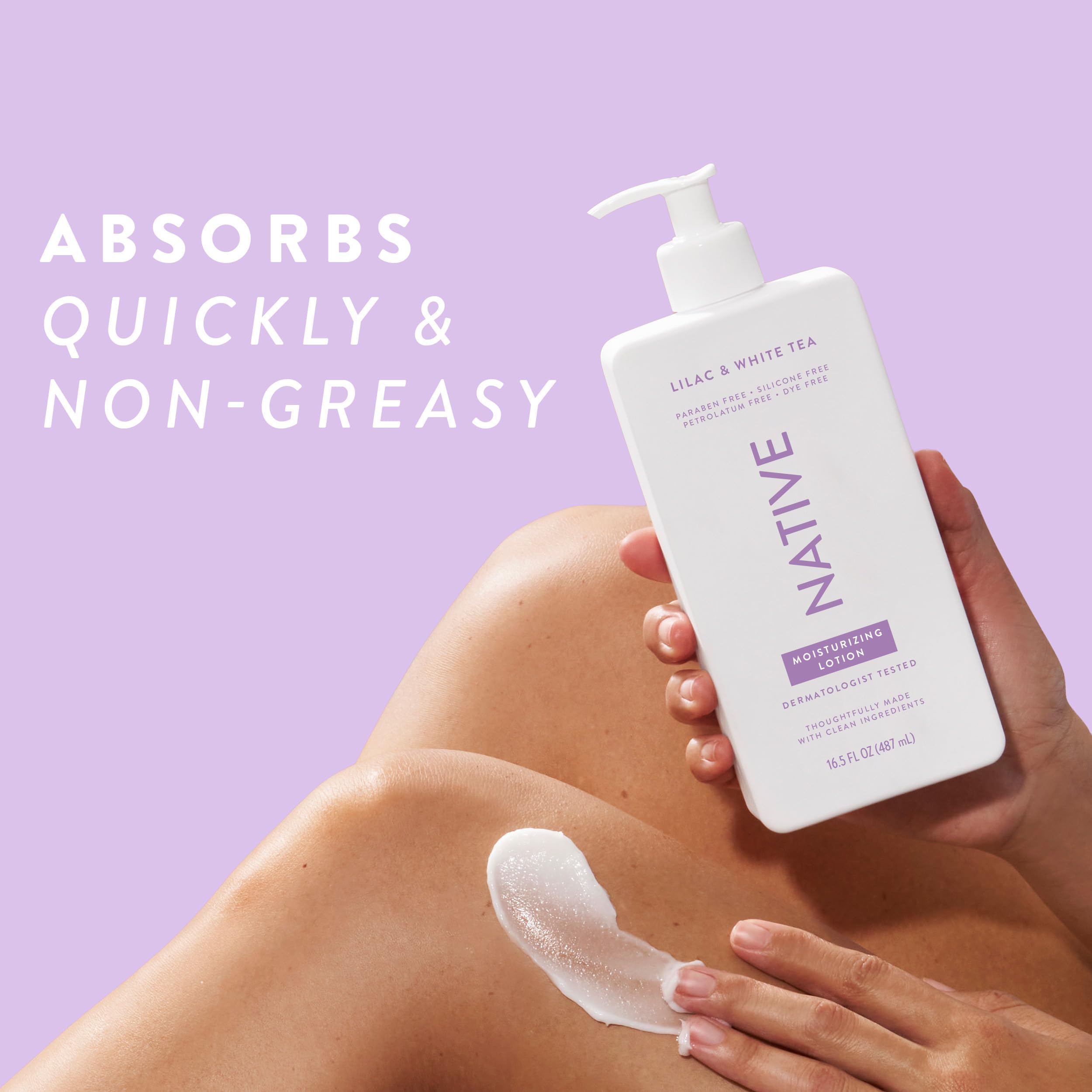 Native Body Lotion in a bathroom setting ready for daily routine.